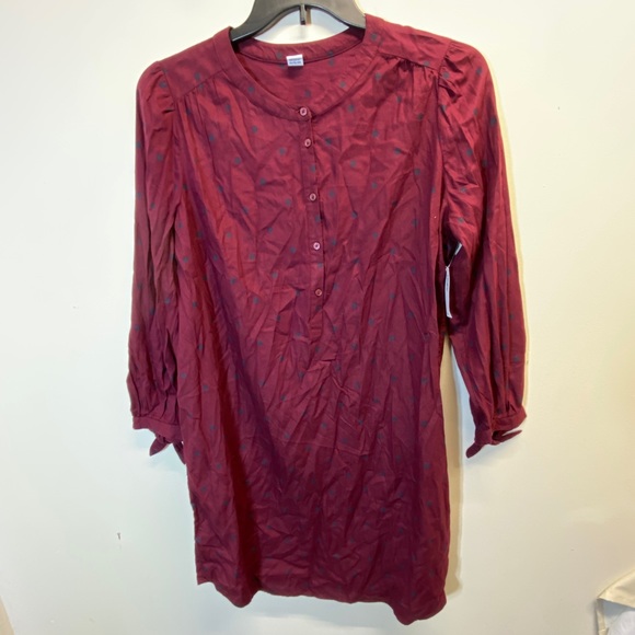 Old Navy Red  Navy Polka Dot Tunic Size L NWT - Picture 4 of 14